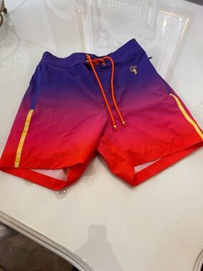 Tucann size small 5 inch swim trunks worn once
